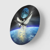 Dove of Peace over Earth from Space Ronde Klok (Hoek)