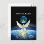 Dove of Peace over Planet Earth Briefkaart (Voorkant / Achterkant)