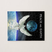Dove of Peace over Planet Earth Legpuzzel (Horizontaal)