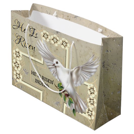Dove of Peace Pasen Groot Cadeauzakje (Achterkant Gekanteld)