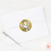 Dove of Peace Pasen Ronde Sticker (Envelop)