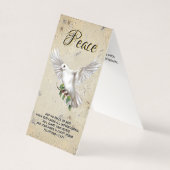 Dove of Peace Personalized Scripture Verse Kaart (Voorkant)