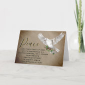 Dove of Peace Personalized Scripture Verse Kaart (Voorkant)