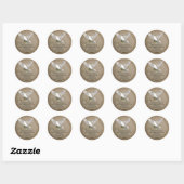 Dove of Peace Personalized Scripture Verse Ronde Sticker (Vel)