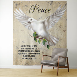 Dove of Peace Personalized Scripture Verse Wandkleed