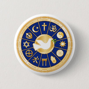 Dove of Peace Ronde Button 5,7 Cm