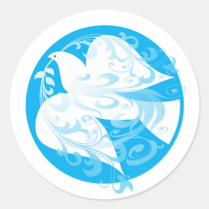 Dove of Peace Ronde Sticker