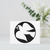 Dove of Peace Sign Briefkaart (Staand voorkant)