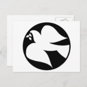 Dove of Peace Sign Briefkaart (Voorkant / Achterkant)