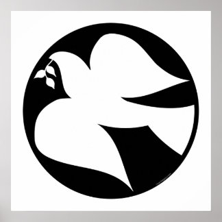 Dove of Peace Sign Poster