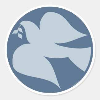 Dove of Peace Sign Ronde Sticker