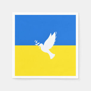 Dove of Peace - vlag van Oekraïne - vrijheid - vre Servet