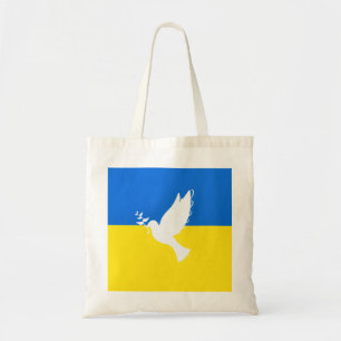 Dove of Peace - vlag van Oekraïne - vrijheid - vre Tote Bag