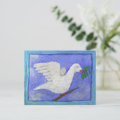 Dove & Olive Branch by Ian Roz Briefkaart (Staand voorkant)