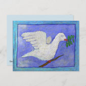 Dove & Olive Branch by Ian Roz Briefkaart (Voorkant / Achterkant)
