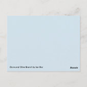 Dove & Olive Branch by Ian Roz Briefkaart (Achterkant)