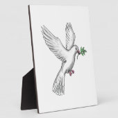 Dove Olive Leaf Tattoo Fotoplaat (Zijkant)