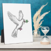 Dove Olive Leaf Tattoo Fotoplaat (Zijkant)