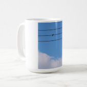 Dove op de draad koffiemok (Voorkant links)