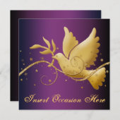 Dove peace Kerstmis religieus Kaart (Voorkant / Achterkant)