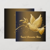 Dove peace Kerstmis religieus Kaart (Voorkant / Achterkant)