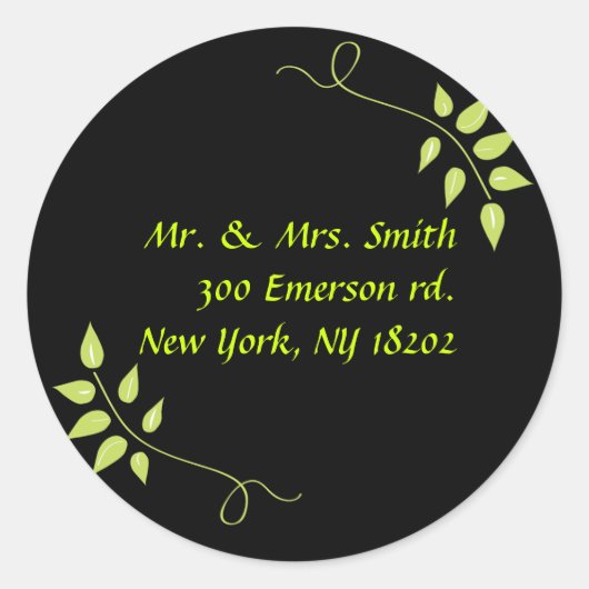 Dove Peace Leaf Retourner l'adresse Sticker Seal (Devant)