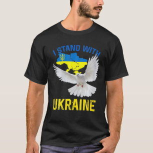 Dove Peace Support Ukraine Ik sta achter Oekraïne T-shirt