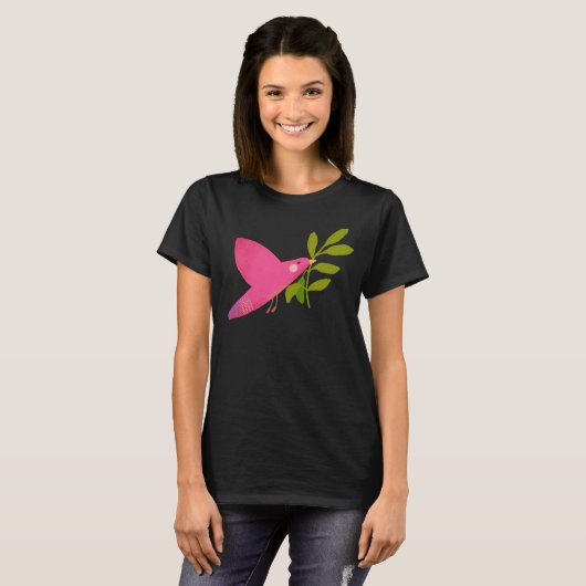DOVE, PEACE SYMBOL T-Shirt (Voorkant volledig)