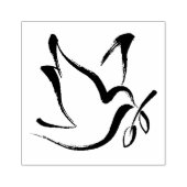 Dove peace tekening rubberstempel (Afrduk)