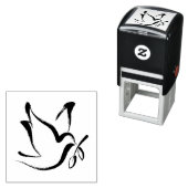 Dove peace tekening  zelfinktende stempel (In situ)