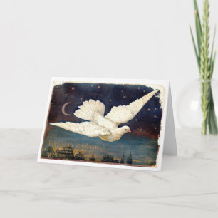 Dove Peace To You Vintage Christmas Kaart