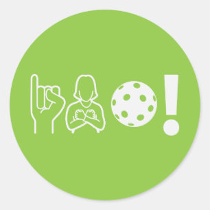 Dove Pickleball Ronde Sticker