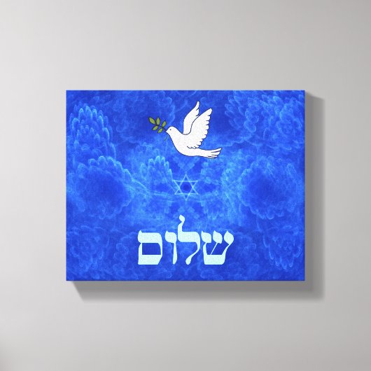 Dove - Shalom Canvas Afdruk (Voorkant)