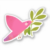 DOVE, STICKER SYMBOLE DE PAIX (Devant)