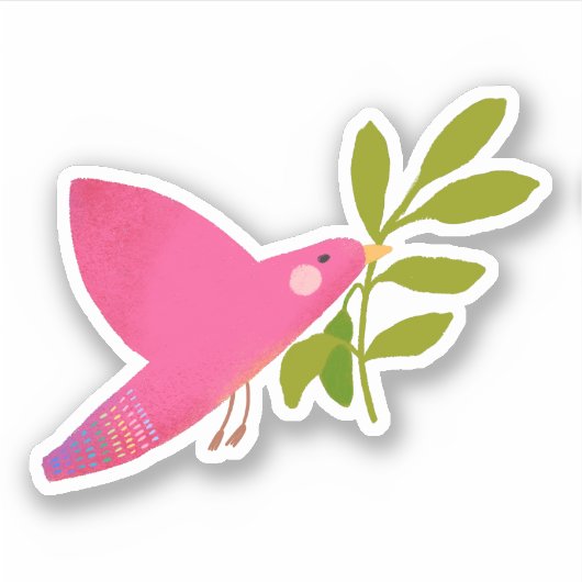 DOVE, STICKER SYMBOLE DE PAIX (Devant)