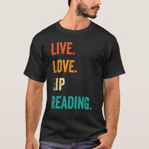 Dove trots ASL Gebarentaal Leef Liefde Lipaflezen T-shirt