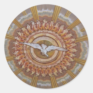 Dove van de Heilige Geest Ronde Sticker