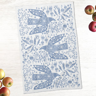Dove Vogel Blauw Theedoek