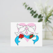 Dove Wedding Decoration Briefkaart (Staand voorkant)