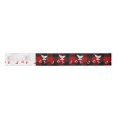 Dove with Joy Text on Buffalo Play Satin Ribbon Lint (Voorkant)