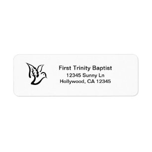 Dove with Olive Branch Etiket