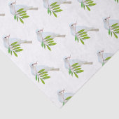 Dove with Olive Branch Tissue Paper Tissuepapier (Detail)