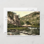 Dovedale, springstenen, Derbyshire, Engeland Briefkaart (Voorkant / Achterkant)