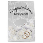 Doven en weduwen op witte vlek medium cadeauzakje (Voorkant)