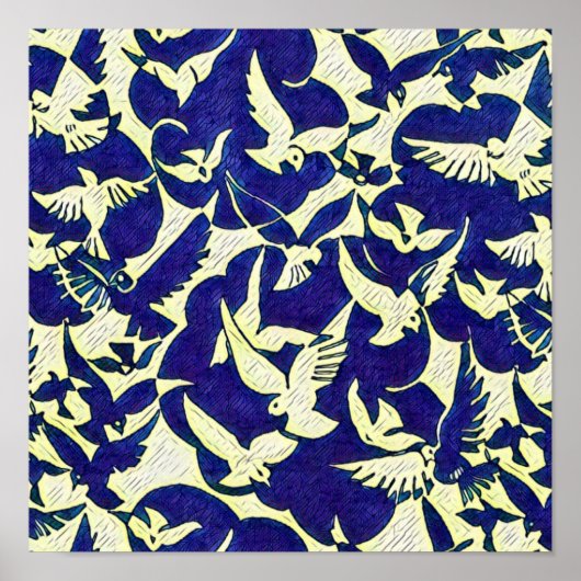 Doven in vlucht poster (Voorkant)