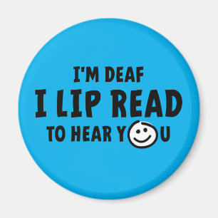 Doven, slechthorend, doofheid, gebaren taal magneet