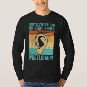 Doveng trots ASL Ja ik ben doof Nee ik heb geen ro T-shirt
