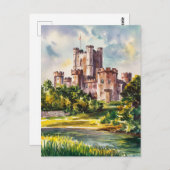 Dover Castle Waterverf schilderij Briefkaart (Voorkant / Achterkant)