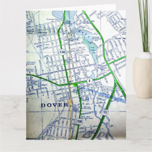 Dover, DE Carte Vintage