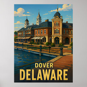 Dover Delaware Reis Cadeau Poster